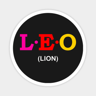 Leo - Lion. Magnet